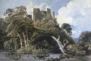Thomas Girtin berry pomeroy castle,devon painting